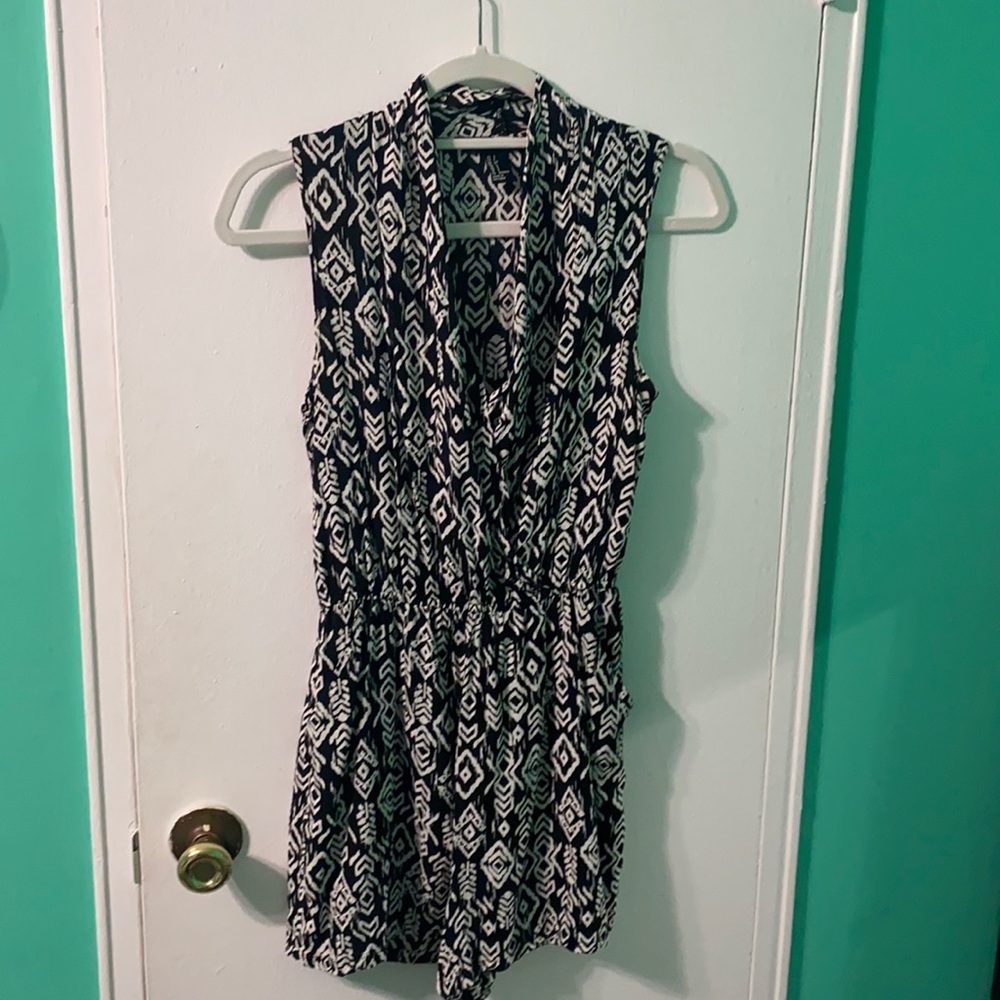 Black and white romper